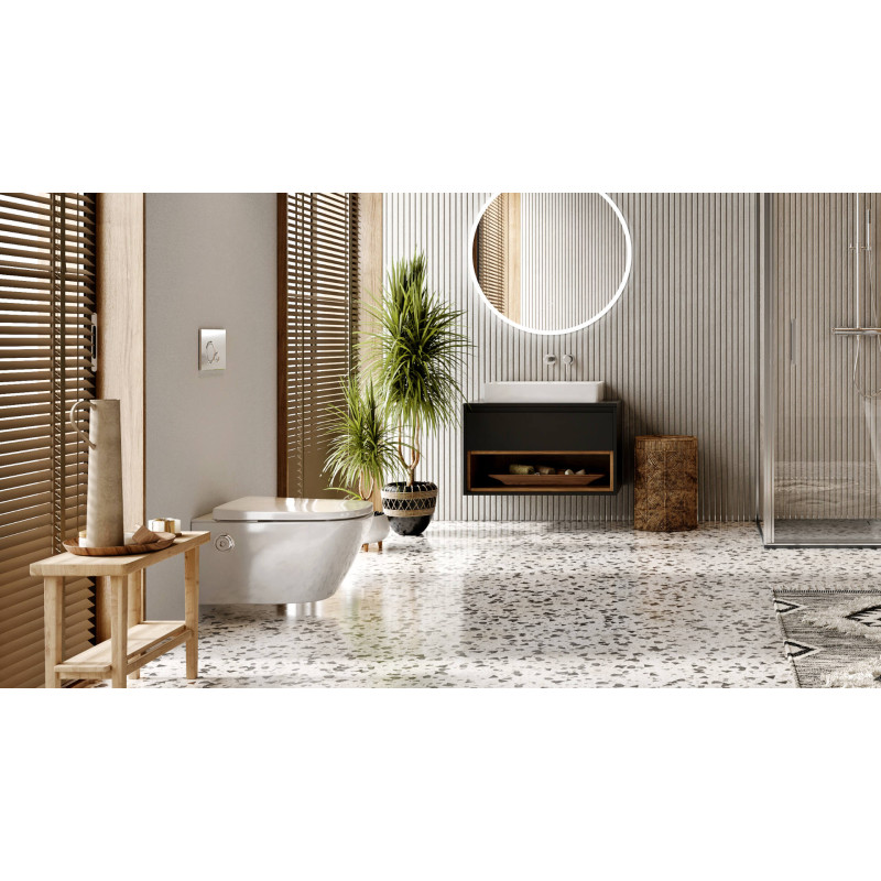 Ringo przycisk spłukujący do stelaża podtynkowego WC Shiro 2.0, chrom