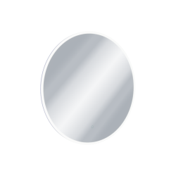 Lumiro lustro łazienkowe 60 cm okrągłe oświetlenie LED mata grzewcza, rama akrylowa