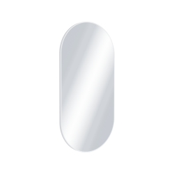 Excellent Revia lustro łazienkowe 100x50cm owalne  biały mat