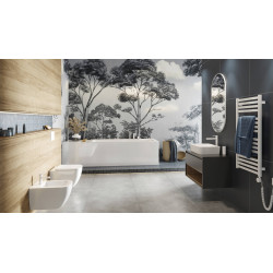 Revia lustro łazienkowe 100x50cm owalne, biały mat