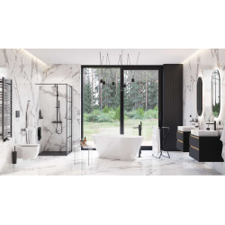 PI bateria bidetowa stojąca, czarny mat