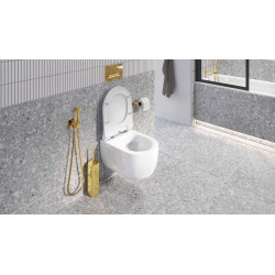 PI bateria bidetowa bidetta ze słuchawką prysznicową, złoty połysk