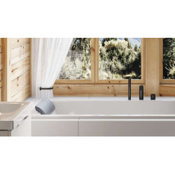 PI bateria wannowa 3 otworowa, czarny mat