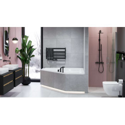 Excellent PI bateria wannowa 3 otworowa  czarny mat