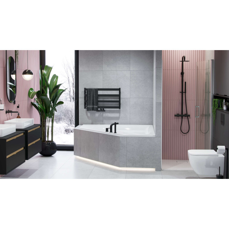 Excellent PI bateria wannowa 3 otworowa  czarny mat