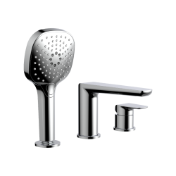 Clever 2.0 bateria wannowa 3-otworowa, chrom