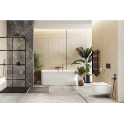 Excellent Horos grzejnik łazienkowy 96x50 cm  czarny soft