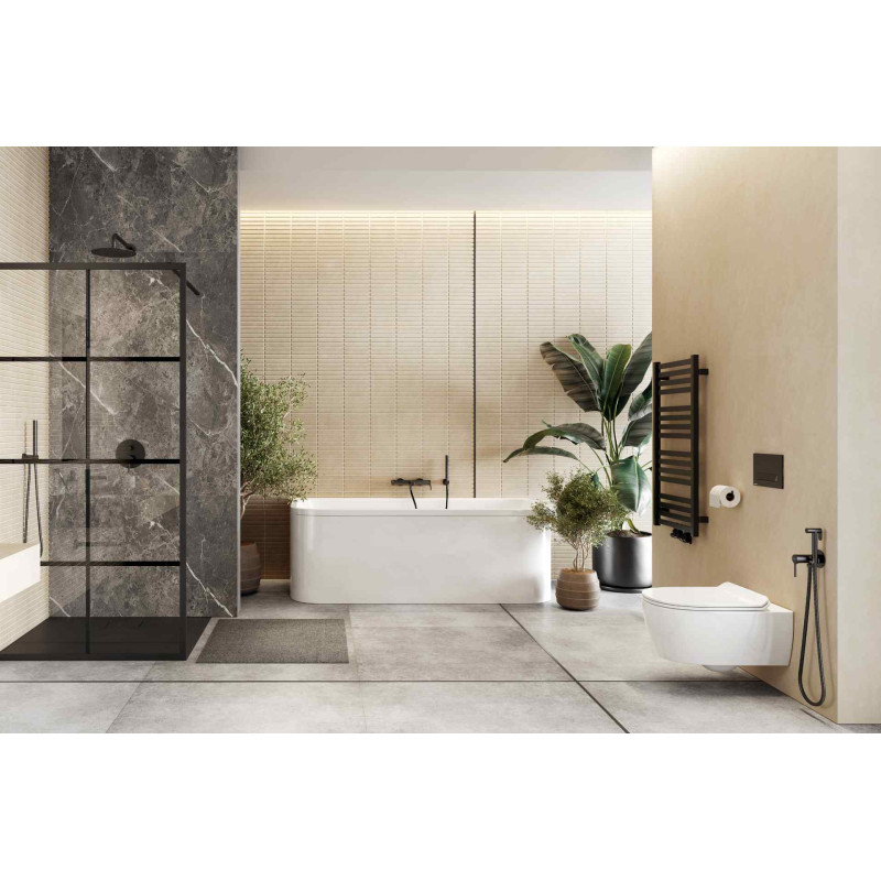 Excellent Horos grzejnik łazienkowy 96x50 cm  czarny soft