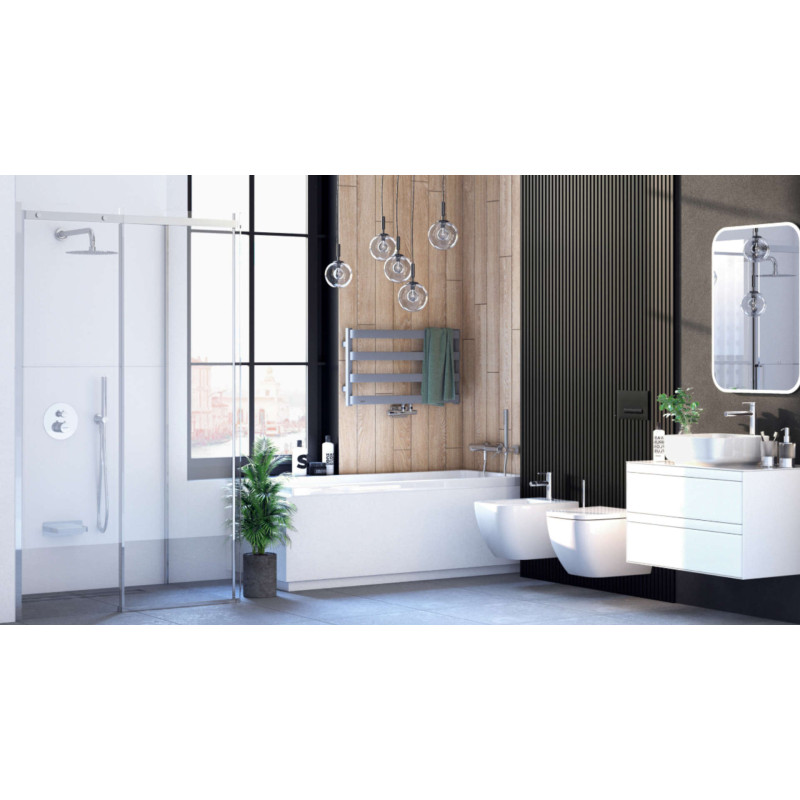 PI bateria prysznicowo-wannowa podtynkowa 3 funkcyjna, chrom