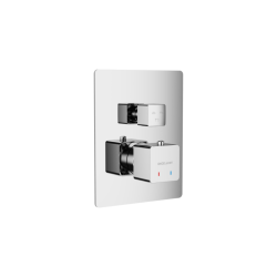 Keria bateria prysznicowo-wannowa podtynkowa 3 funkcyjna, termostatyczna, chrom