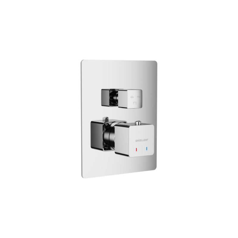 Keria bateria prysznicowo-wannowa podtynkowa 3 funkcyjna, termostatyczna, chrom