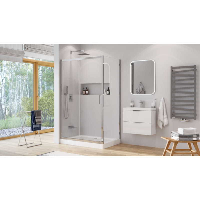 Keria bateria prysznicowo-wannowa podtynkowa 3 funkcyjna, termostatyczna, czarny mat