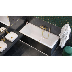 Riko haczyk podwójny, złoty połysk