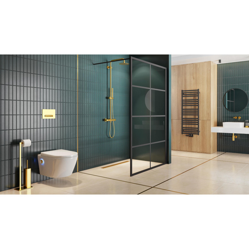 Riko stojak na papier ze szczotką, złoty połysk