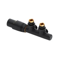 Volaro 2.0 zestaw zintegrowany termostat grzejnikowy lewy, czarny mat