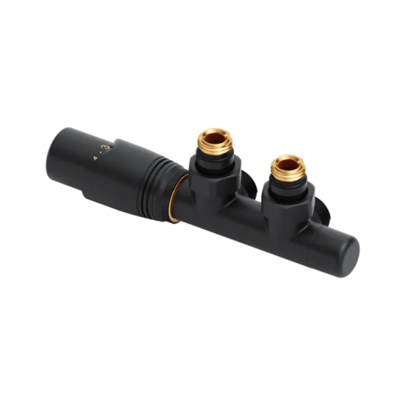 Volaro 2.0 zestaw zintegrowany termostat grzejnikowy lewy, czarny mat