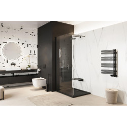 Volaro 2.0 zestaw zintegrowany termostat grzejnikowy lewy, czarny mat