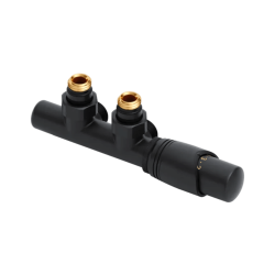 Volaro 2.0 zestaw zintegrowany termostat grzejnikowy prawy, czarny mat