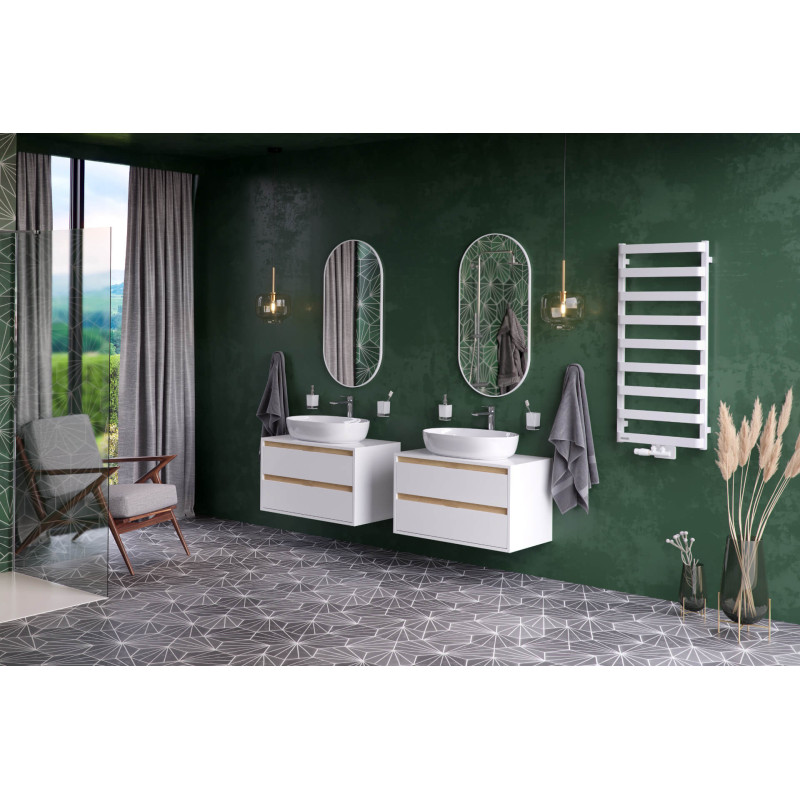 Volaro 2.0 zestaw zintegrowany termostat grzejnikowy lewy, biały mat