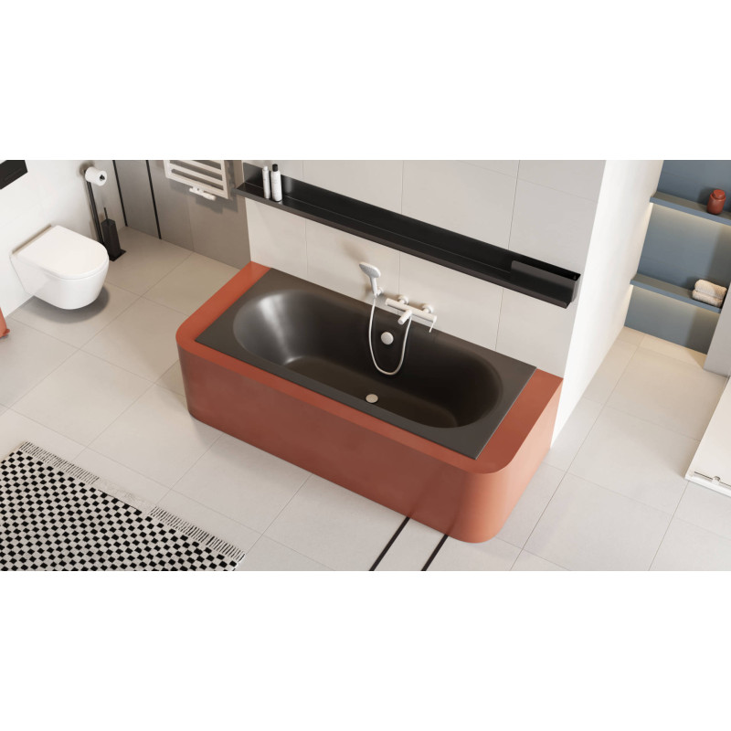 Moli syfon wannowy czyszczony od góry rozmiar do każdej wanny, biały połysk