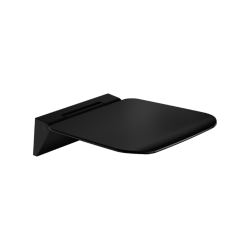 Seduro Premium siedzisko prysznicowe składane, wolnoopadające z powłoką antybakteryjną, czarny