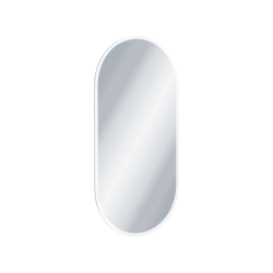 Lumiro lustro łazienkowe 100x50 cm owalne, oświetlenie LED mata grzewcza, rama akrylowa