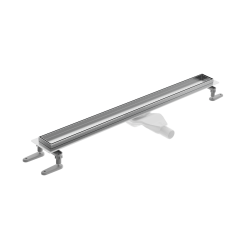 Stilio odpływ liniowy 90 cm z kołnierzem ruszt do wypełnienia płytką, stal nierdzewna