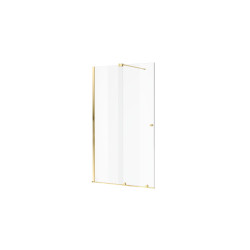 Ortigo walk-in zestaw montażowy kabiny prysznicowej, bez szkła, złoty połysk