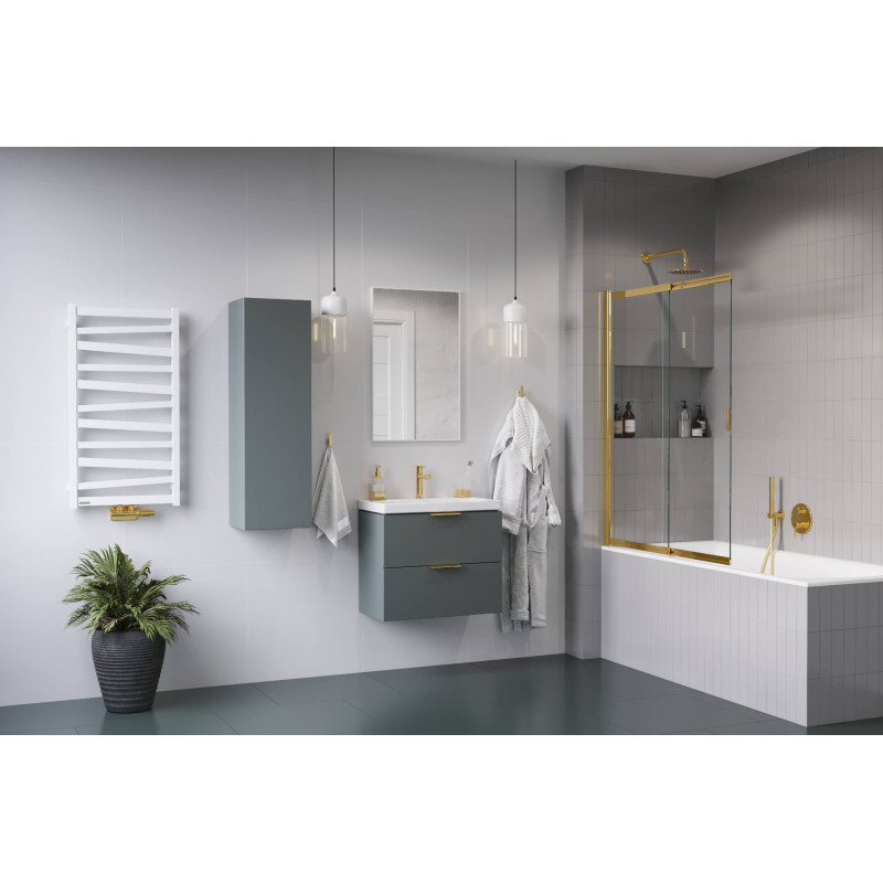 Volaro zestaw maskujący do zaworów grzejnikowych, złoty połysk