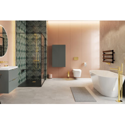 Volaro zestaw maskujący do zaworów grzejnikowych, złoty połysk