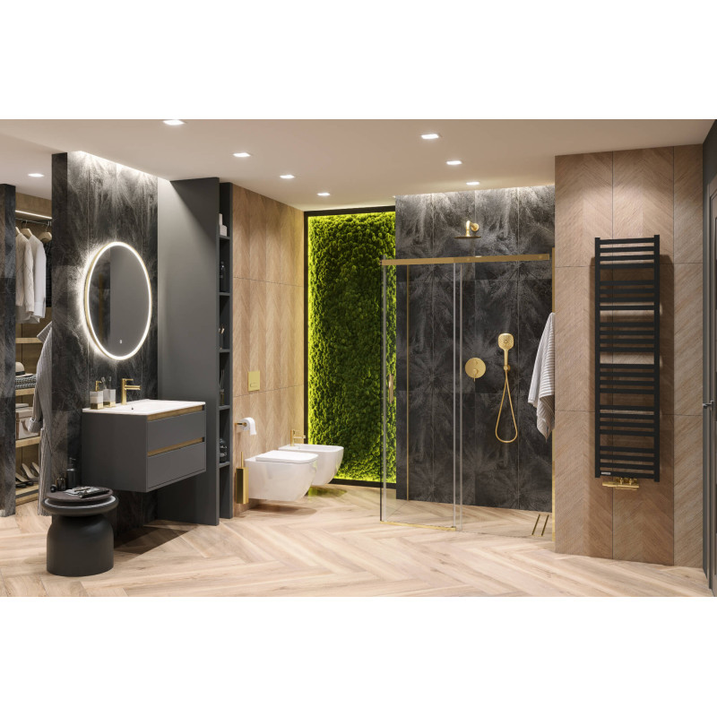 Volaro zestaw maskujący do zaworów grzejnikowych, złoty połysk