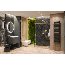 Volaro 2.0 zestaw zintegrowany termostat grzejnikowy lewy, złoty połysk