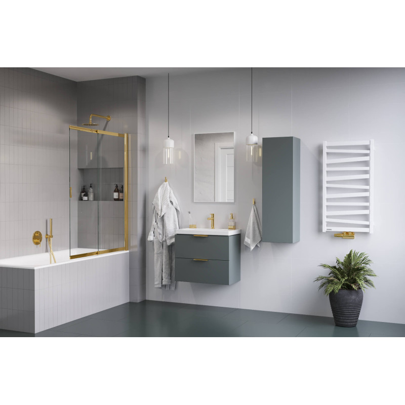 Volaro 2.0 zestaw zintegrowany termostat grzejnikowy lewy, złoty połysk