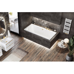 Volaro 2.0 zestaw zintegrowany termostat grzejnikowy prawy, złoty połysk