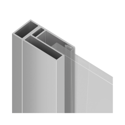 Ortigo profil poszerzający kabiny, 10mm,  chrom