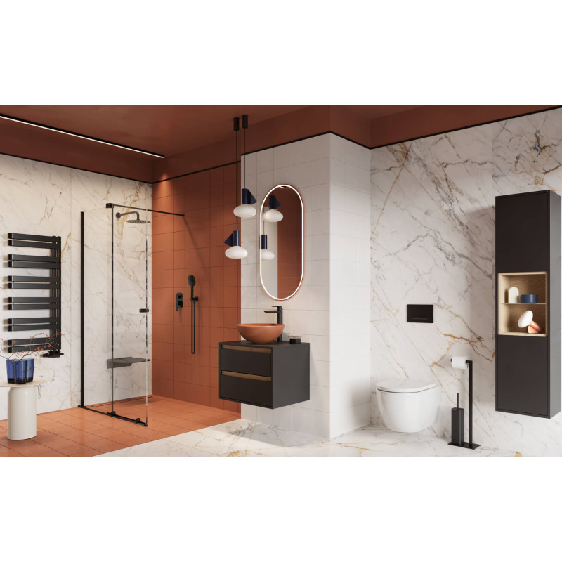 Ortigo profil poszerzający kabiny, 10mm,  czarny mat