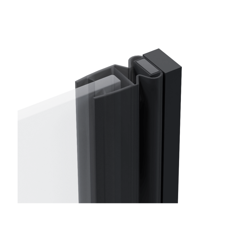 Ortigo zestaw do zabudowy wnęki, czarny mat