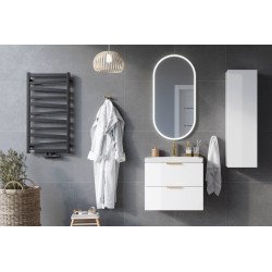 Blanko szafka wisząca boczna 110 cm,  biały połysk