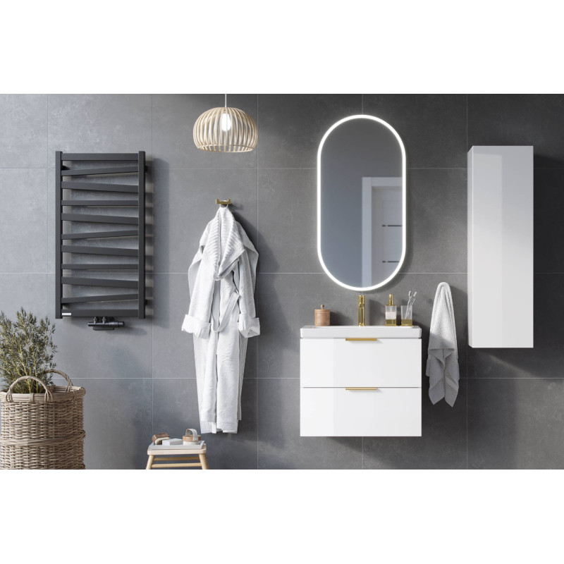 Excellent Blanko szafka wisząca boczna 110 cm  biały połysk