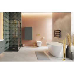 Blanko szafka wisząca boczna 110 cm,  szałwiowy mat