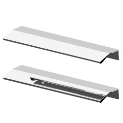 Blanko uchwyty komplet 2 szt, chrom