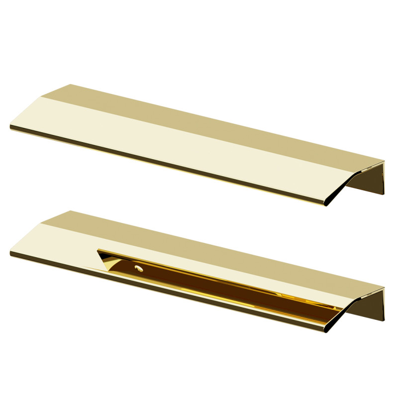 Blanko uchwyty komplet 2 szt, złoty  połysk