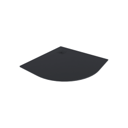 Excellent Arda brodzik półokrągły 90x90 cm kompozytowy  czarny