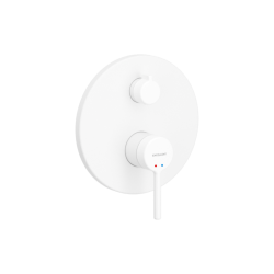 PI bateria prysznicowo-wannowa podtynkowa 2 funkcyjna, biały mat