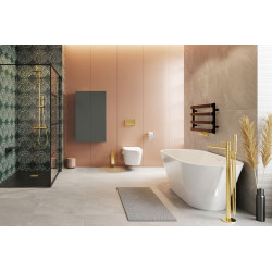 Holi 2.0 wanna owalna 160x76 cm wolnostojąca, biały połysk