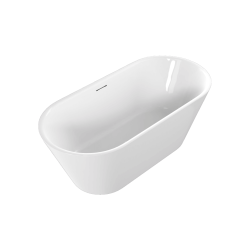 Holi 2.0 wanna owalna 170x76 cm wolnostojąca, biały połysk