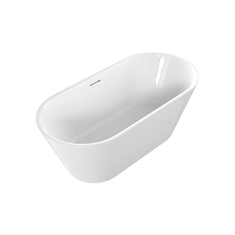Holi 2.0 wanna owalna 170x76 cm wolnostojąca, biały połysk