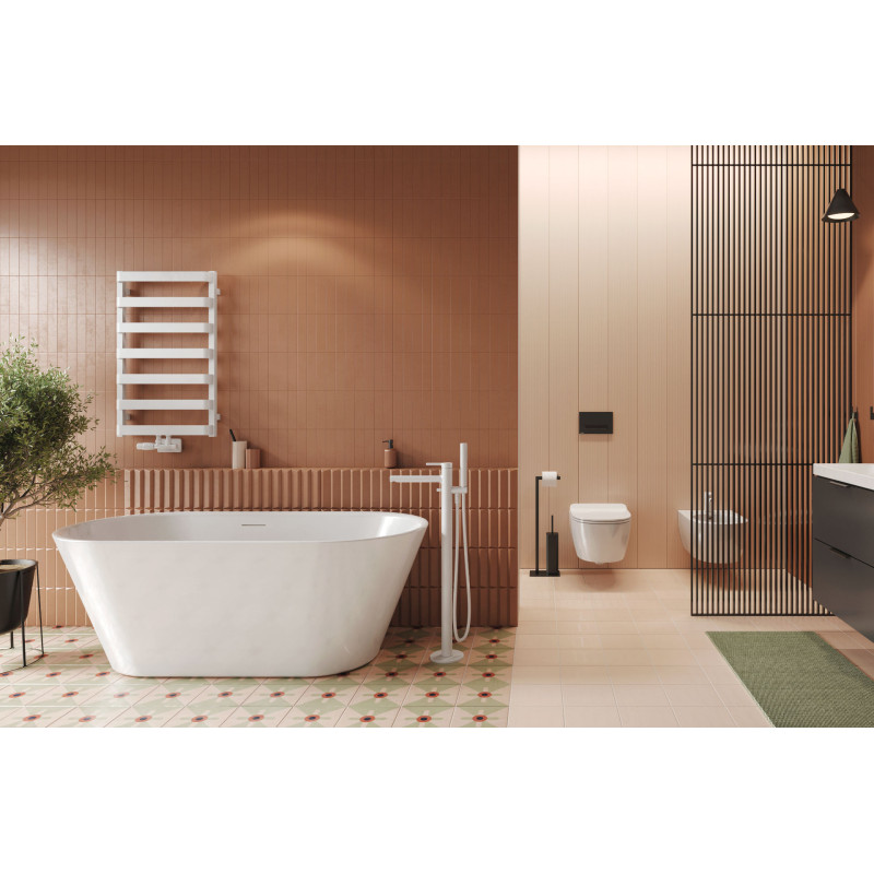 Holi 2.0 wanna owalna 170x76 cm wolnostojąca, biały połysk