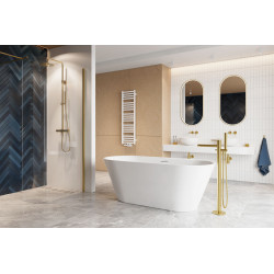 Holi 2.0 wanna owalna 170x76 cm wolnostojąca, biały połysk