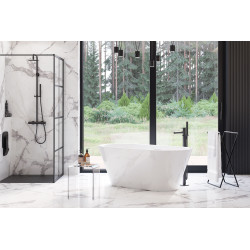 Holi 2.0 wanna owalna 170x76 cm wolnostojąca, biały połysk